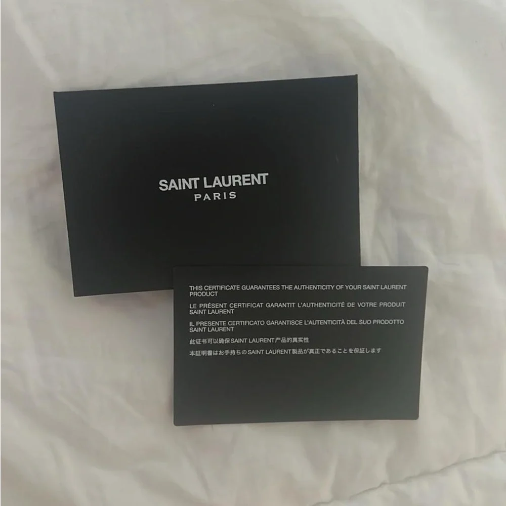 Saint Laurent Black Sunglasses Modern Angular Design - Picture 7 of 7